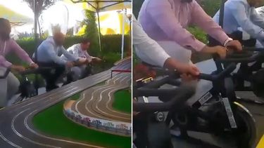 Cuatro amigos y una carrera en miniatura, el desafío viral que conquistó las redes.  