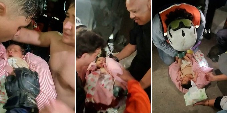 Milagro en Venezuela: rescataron con vida a un bebé de 18 días tras pasar 32 horas bajo los escombros
