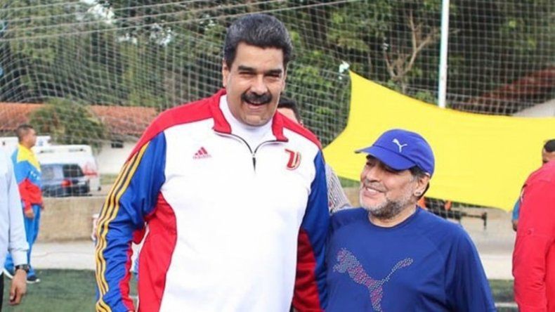 Maradona respaldó a Maduro a través de sus redes sociales