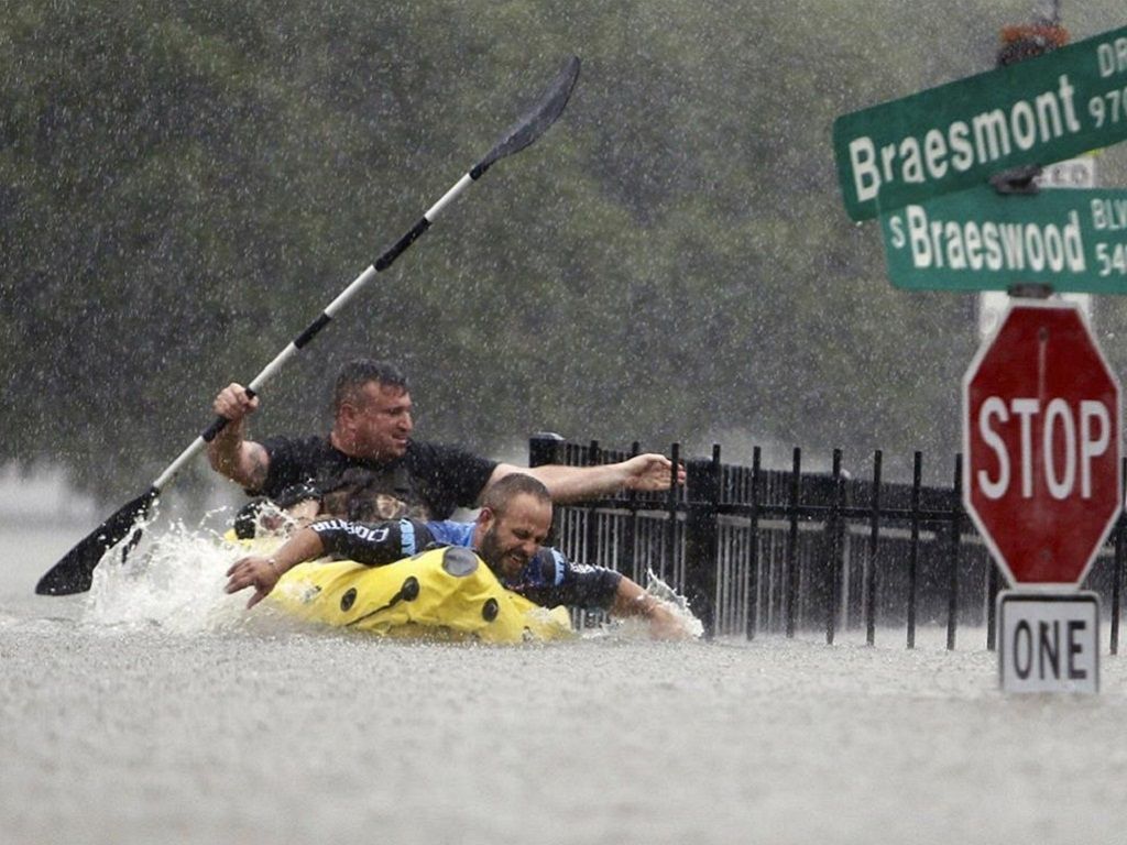 Inundación en Texas por el Huracán