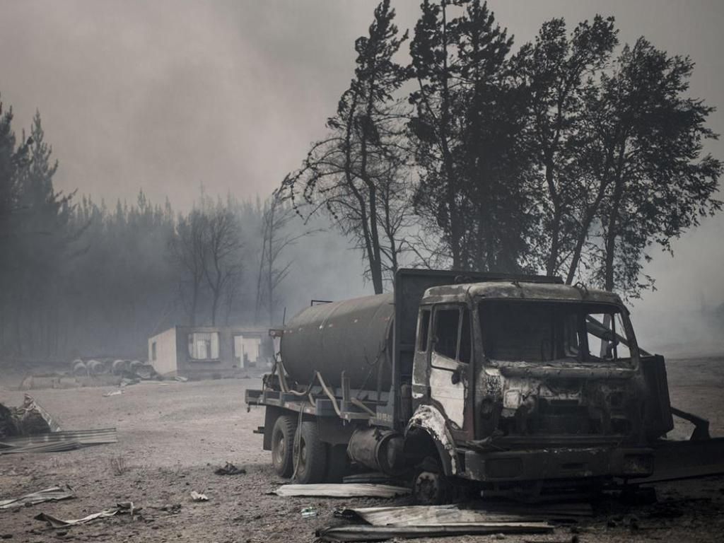Incendio en Chile
