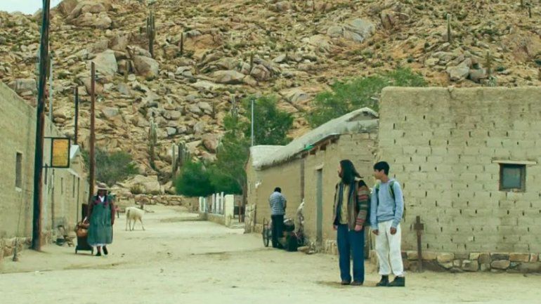 Peter Lanzani en la filmación en Rincondalillas. /Fotograma: Productora Kramer-Sigman