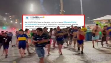 El organismo que rige el fútbol sudamericano repudió los hechos de violencia que ocurrieron en Río de Janeiro.
