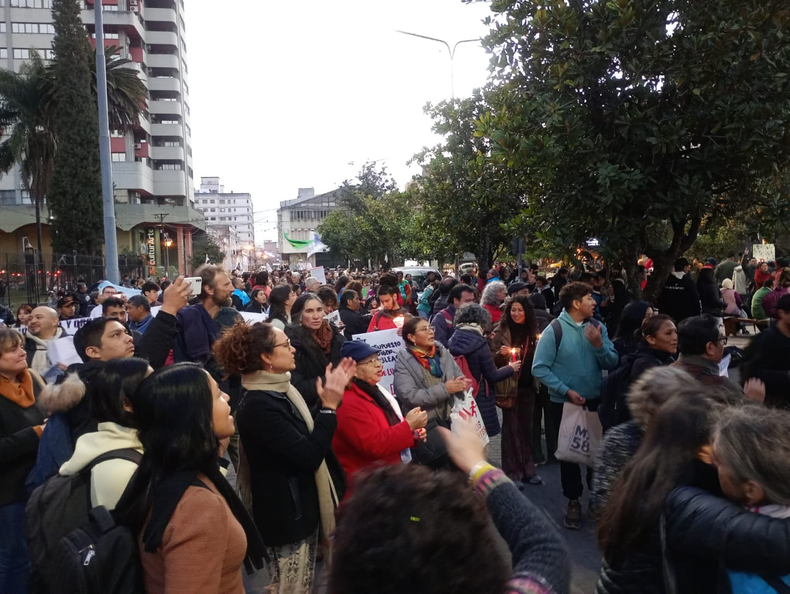 Reclamo universitario: marcha en Jujuy.