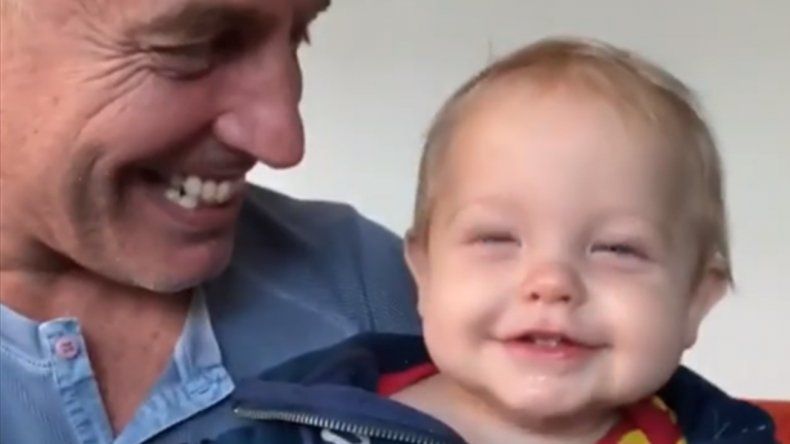 Mirá el divertido video de Mirko en el festejo de su primer Día del Niño