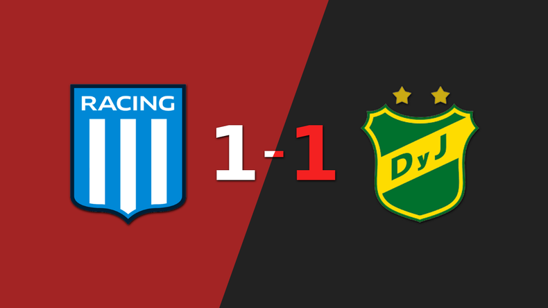 Racing Club y Defensa y Justicia se reparten los puntos y empatan 1-1