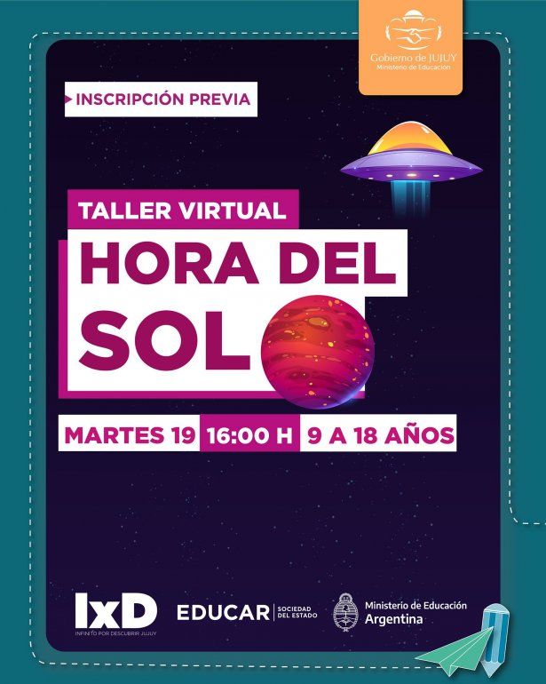 Taller virtual para niños y adolescentes sobre Astronomía