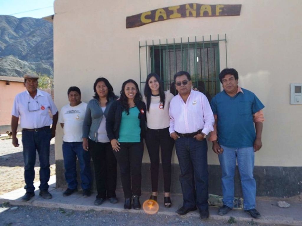 Funcionarios en Tumbaya