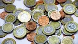 Monedas argentinas.