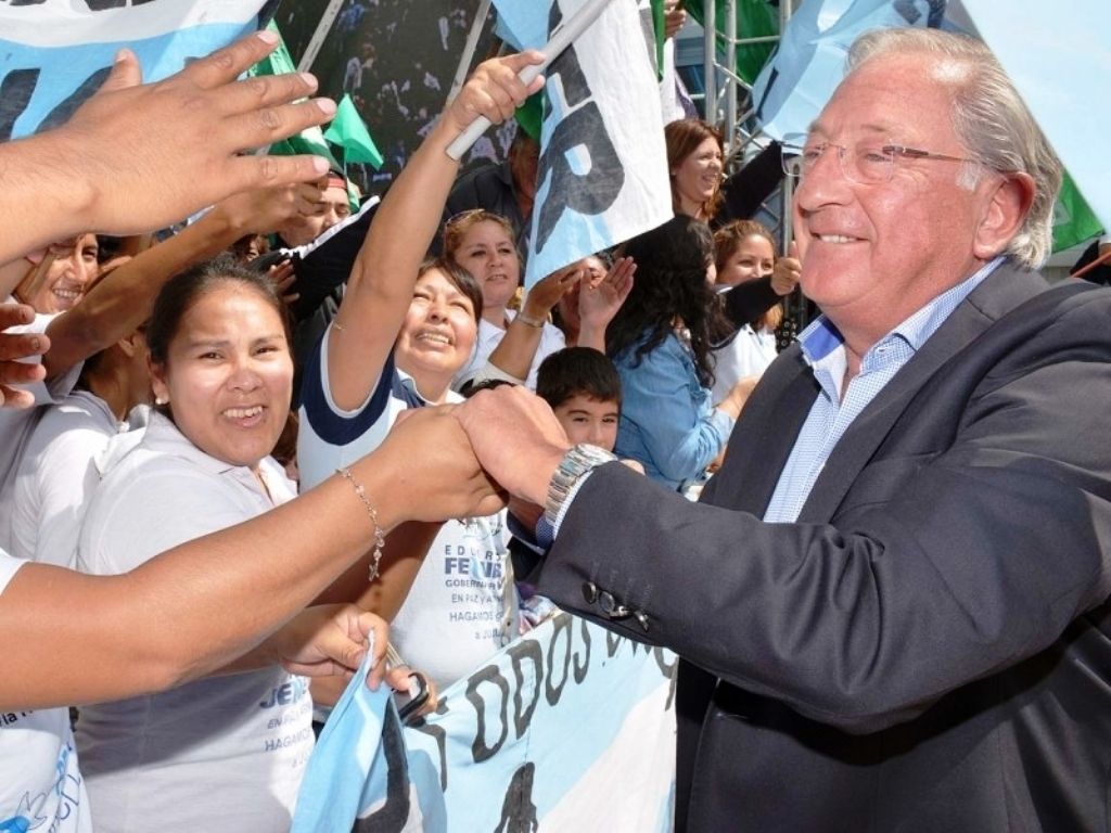 Fellner con la gente