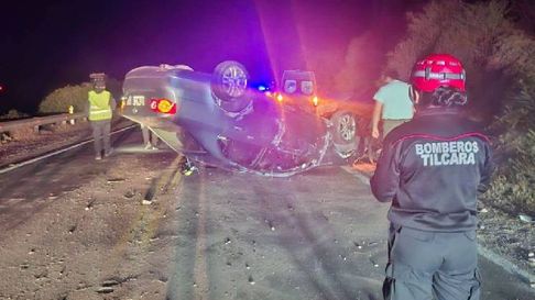 Todo Jujuy | Volcó un auto en Ruta 9 a la altura de Tilcara