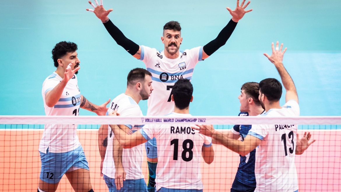 La Selección Argentina de Voley clasificó después de 20 años a cuartos de final de un Mundial.&nbsp;