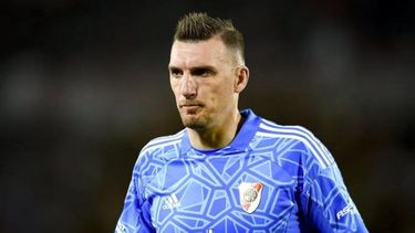 Franco Armani vuelve como titular al arco de River en el amistoso ante Millonarios.&nbsp;