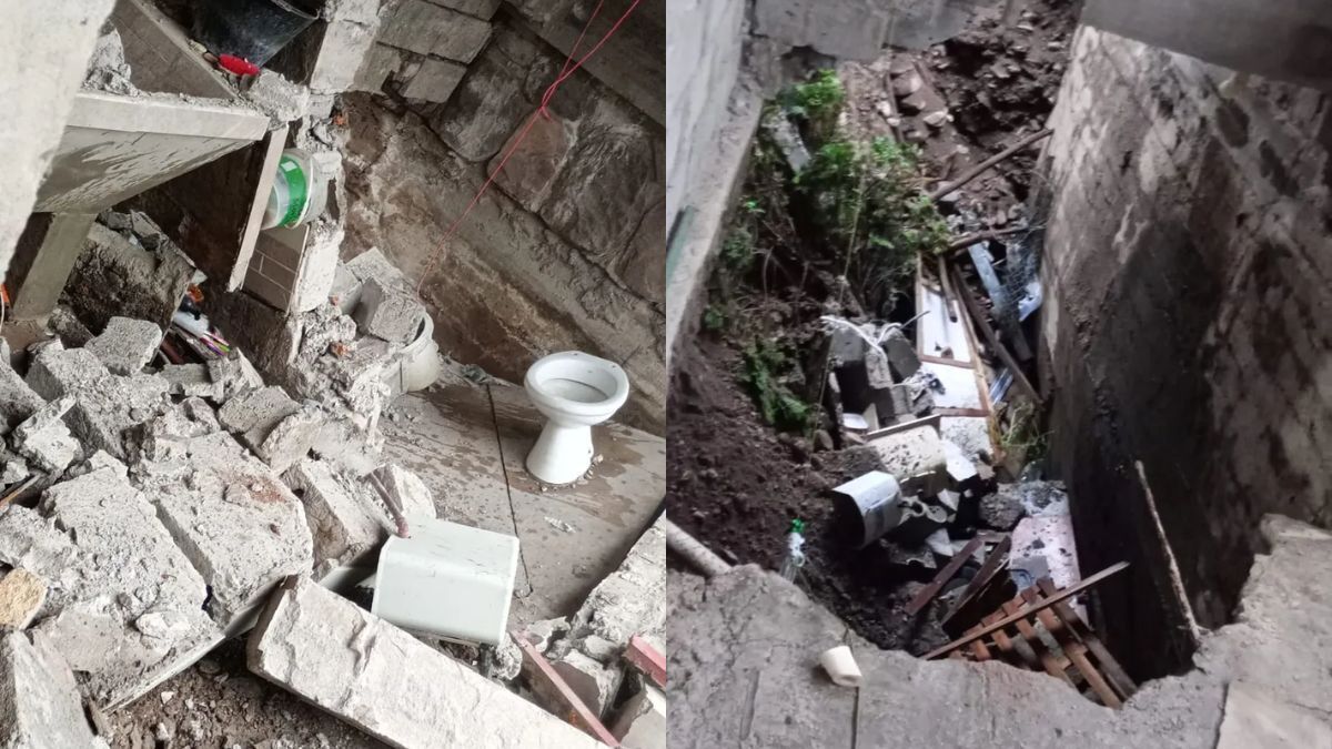 Las casas de las familias evacuadas en barrio Belgrano están en zona de peligro