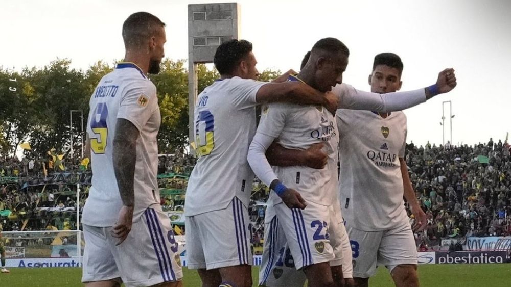 Festejo de Boca en Mar del Plata.