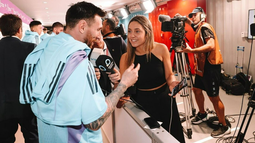 Entrevista a Lionel Messi con la Selección Argentina.