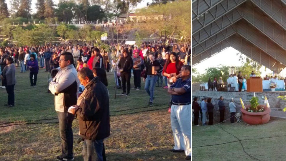 Multitudinaria respuesta de los jujeños en la primera peregrinación a Río Blanco