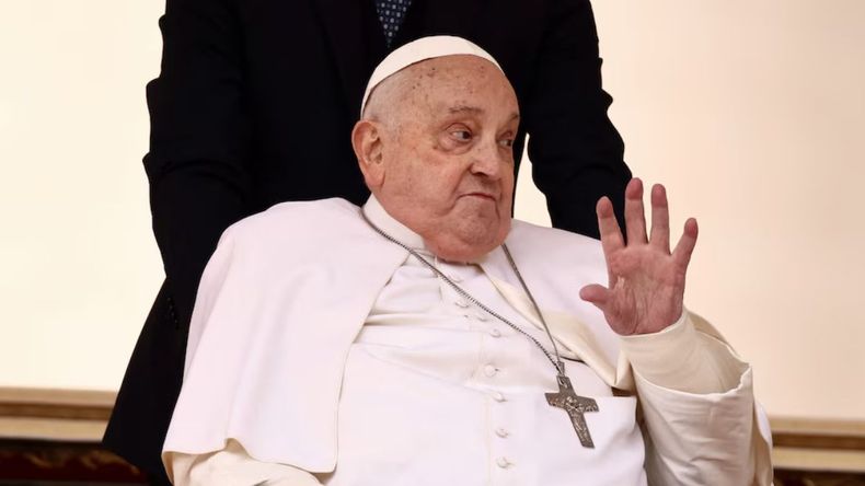 El Papa Francisco reapareció en la misa del Domingo de Ramos en el Vaticano