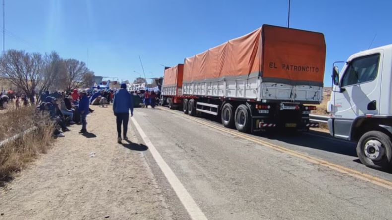 Corte de Ruta 9 en La Quiaca