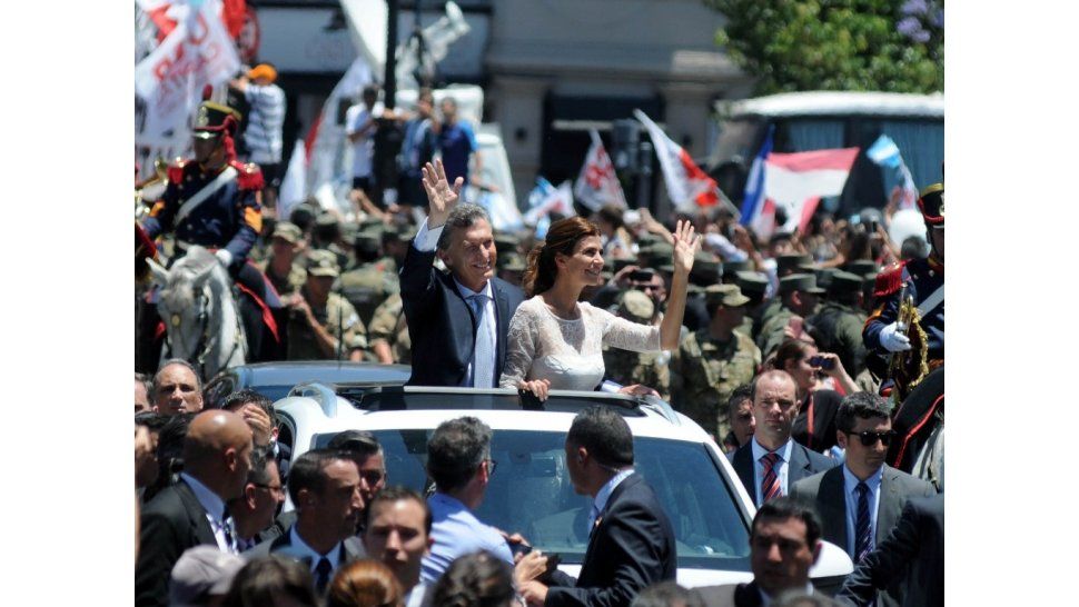 Mauricio Macri y su mujer