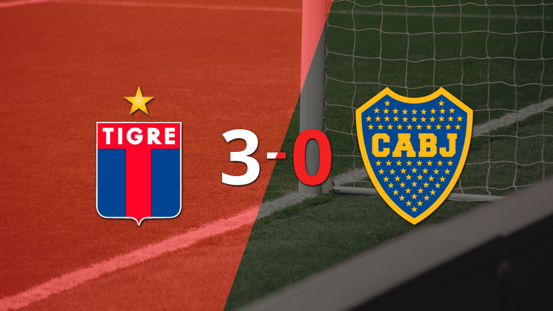 Tigre sentenció con goleada 3-0 a Boca Juniors
