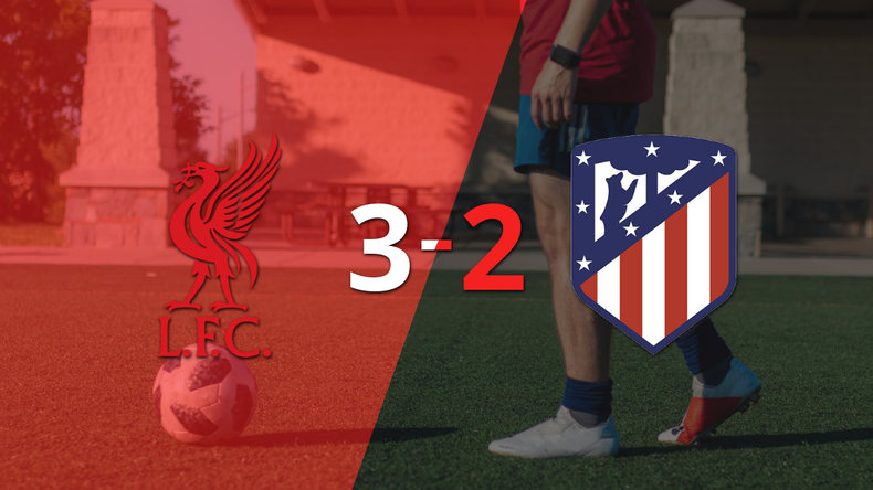Tras un gol agónico, Atlético de Madrid no pudo con Liverpool pese al doblete de Marcos Llorente