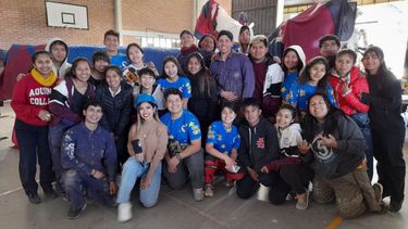 Chicos de la promo 2022 de la ETP.
