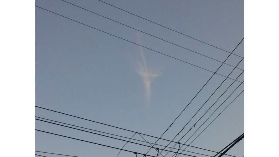 Nube con una forma llamativa