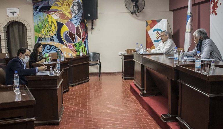 Reunión de la comisión de Transporte con el secretario de Servicios Públicos de San Salvador de Jujuy.