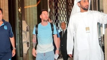 Lionel Messi en Emiratos Árabes para el Mundial Qatar 2022