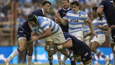 Los Pumas en un partido contra la Selección de Escocia. /Archivo