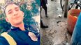 Un grupo de individuos persiguió y atrapó a un ladrón en moto, quien resultó ser policía.