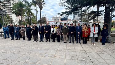 Acto central del 23 de Agosto en Plaza Belgrano. Acto central del 23 de Agosto en Plaza Belgrano.