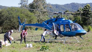 Asistencia a damnificados por las lluvias con vuelos sanitarios - Salta (imagen ilustrativa)