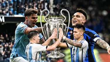 Lautaro Martínez y Julián Álvarez, entre las figuras destacadas argentinas que jugarán la Champions League.&nbsp;
