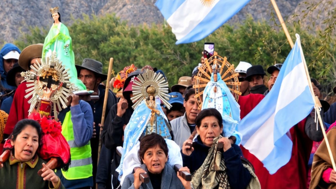 Peregrinos de Santa Victoria Oeste llegaron a Tumbaya&nbsp;
