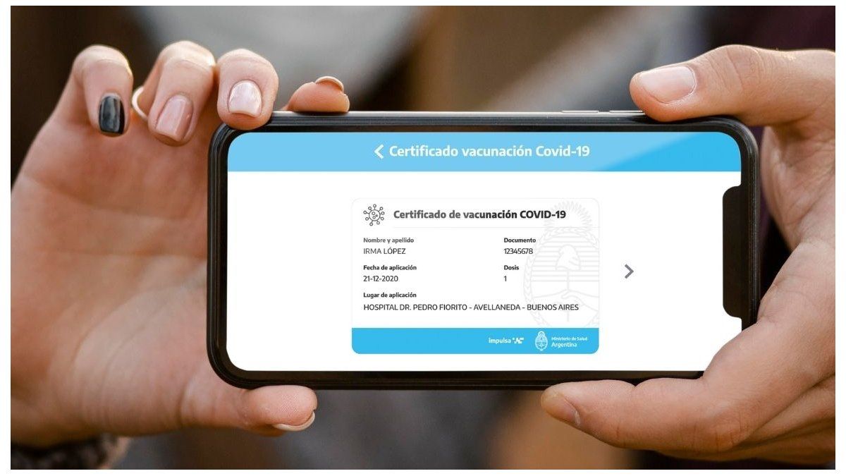 El pase sanitario se puede presentar a través de la aplicación Mi Argentina.&nbsp;