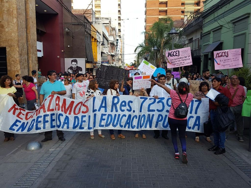 Marcha de profesorados